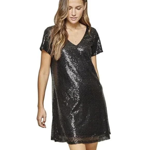 Unit by Andre | Dresses | Plus Size Black Sequin Dress | Poshmark